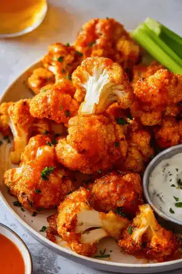 Air Fryer Buffalo Cauliflower