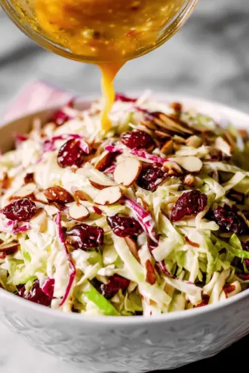 Cranberry Almond Thanksgiving Slaw Recipe