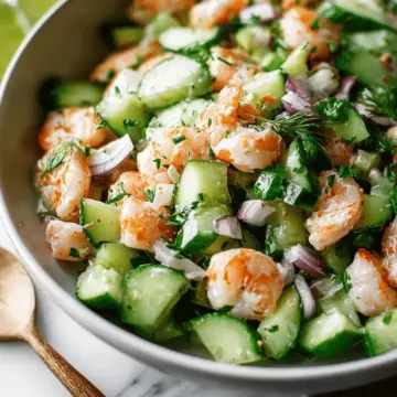 Cucumber Shrimp Salad