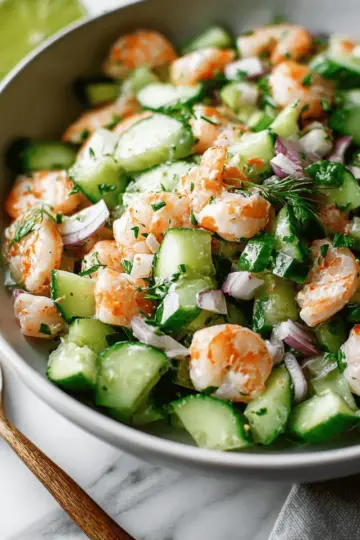 Cucumber Shrimp Salad