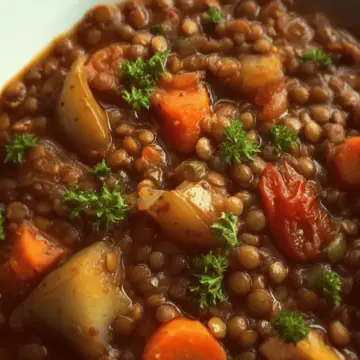 Receta de Potaje de lentejas y verduras