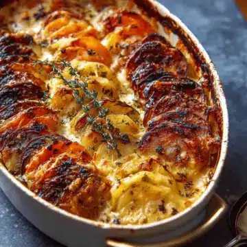 Cheesy Root Vegetable Gratin