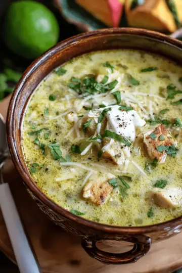 Creamy Green Enchiladas Chicken Soup