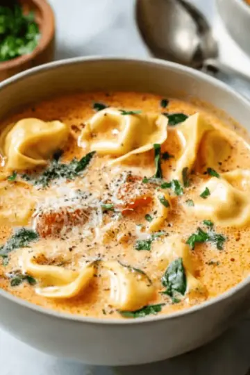 Creamy Tortellini Soup