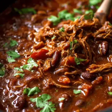 Slow Cooker Shredded Beef Chili