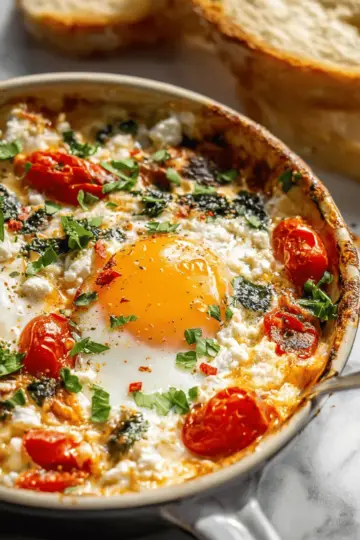 Baked Feta Eggs Recipe