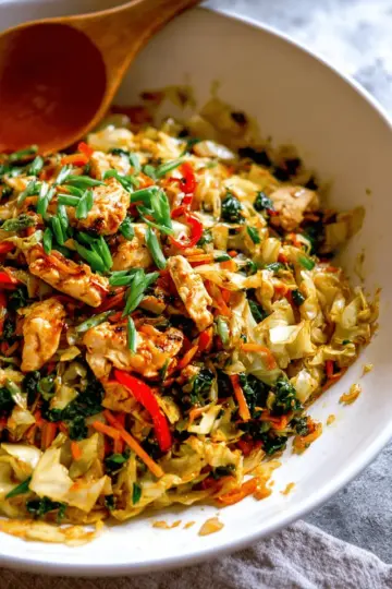 Thai Chicken Cabbage Stir Fry