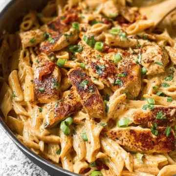 One Pot Creamy Cajun Chicken Pasta