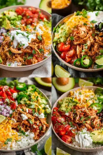 Slow Cooker Chicken Burrito Bowl Recipe