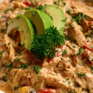 Easy Creamy Slow Cooker Fiesta Chicken Recipe