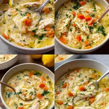 Lemon Chicken Orzo Soup