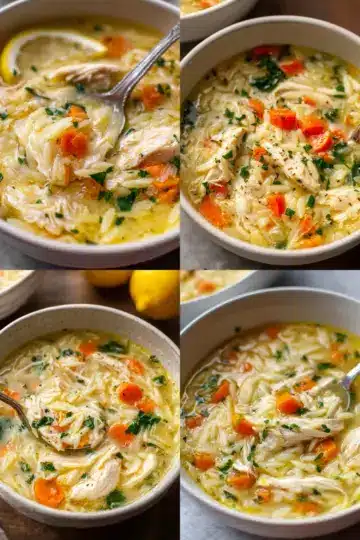 Lemon Chicken Orzo Soup