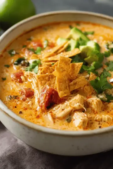 Creamy Chicken Tortilla Soup