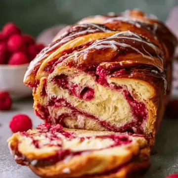 Raspberry Swirl Brioche Loaf Recipe