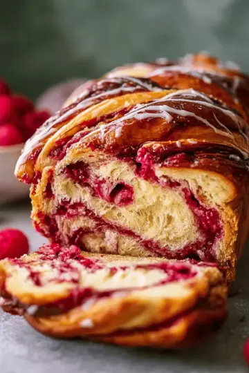 Raspberry Swirl Brioche Loaf Recipe
