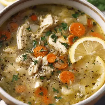 Easy Lemon Chicken Soup.