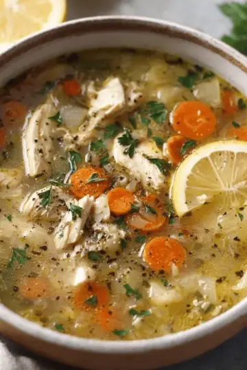 Easy Lemon Chicken Soup.