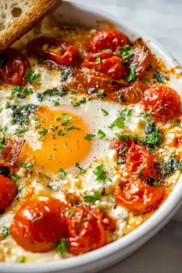 Baked Feta Eggs Recipe