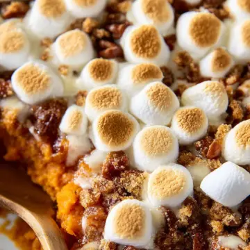 Sweet Potato Casserole With Marshmallows