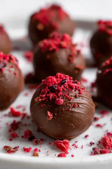 Raspberry Chocolate Truffles