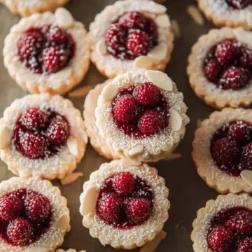 Mini Raspberry Almond Tarts