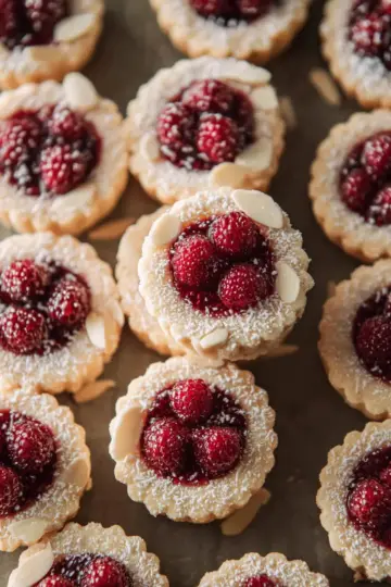 Mini Raspberry Almond Tarts