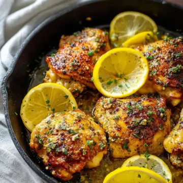 Easy Lemon Garlic Butter Chicken Thighs Recipe