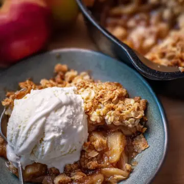 Cast Iron Apple Crisp