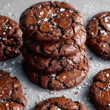 Best Ever Fudgy Salted Brownie Cookies