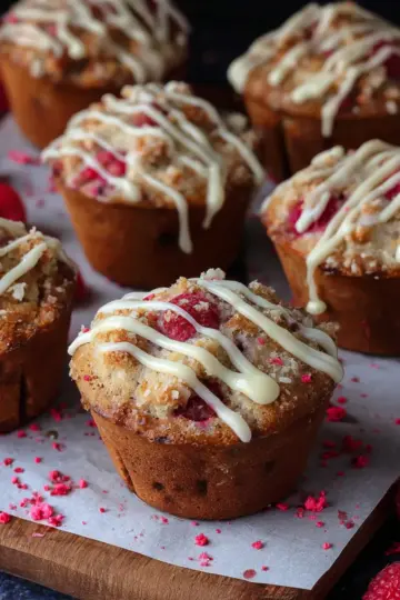 White Chocolate and Raspberry Muffins