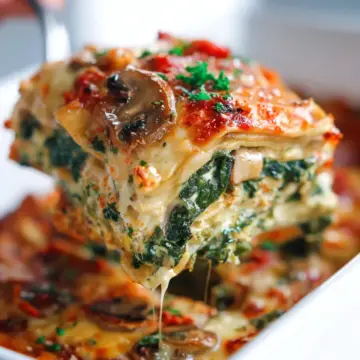 Spinach Mushroom Lasagna