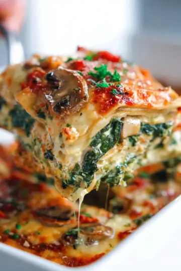 Spinach Mushroom Lasagna