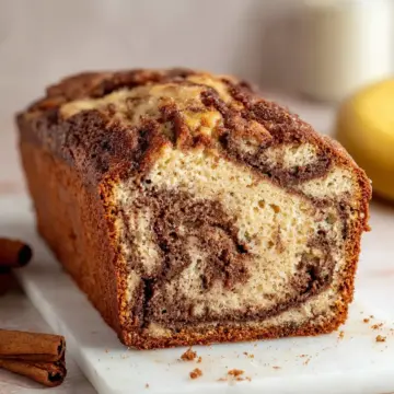 Cinnamon Swirled Banana Bread