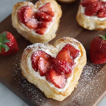 Strawberry Cream Cheese Heart Danish