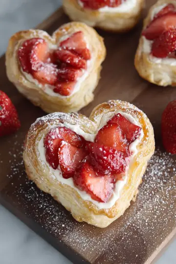 Strawberry Cream Cheese Heart Danish