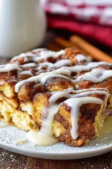 Cinnamon Roll French Toast Casserole