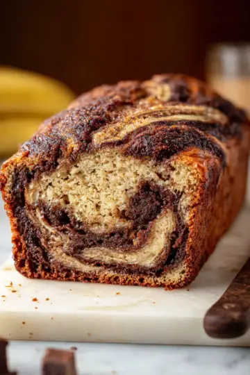 Cinnamon Swirled Banana Bread