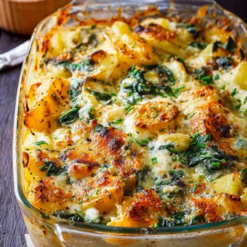 Spinach Potato Casserole