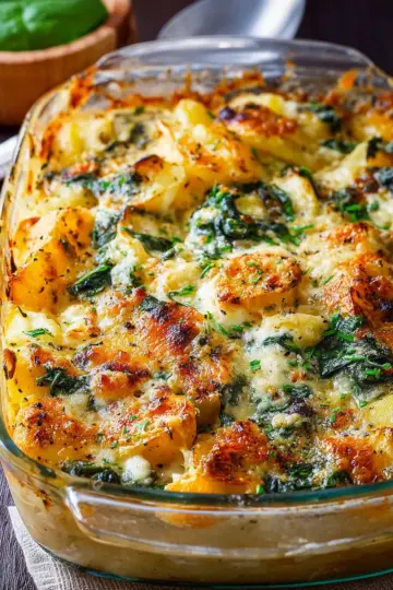 Spinach Potato Casserole