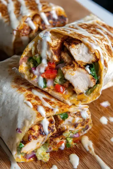Chipotle Ranch Grilled Chicken Burrito