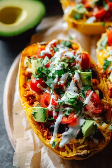 Spaghetti Squash Burrito Bowls