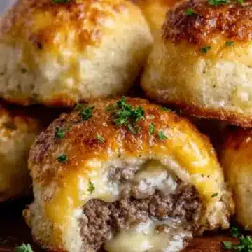 Garlic Parmesan Cheeseburger Bombs Recipe