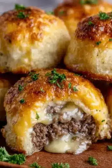 Garlic Parmesan Cheeseburger Bombs Recipe