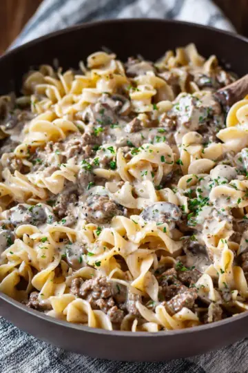 Ground Beef Stroganoff Recipe