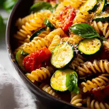 Pasta with Zucchini and Tomatoes