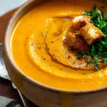 Creamy Roasted Carrot Soup