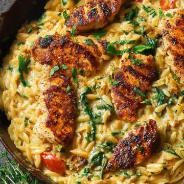 30-Minute, One-Pan Creamy Chicken Orzo