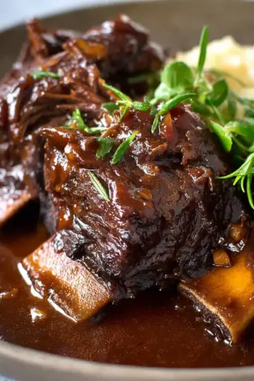Braised Beef Short Ribs in Red Wine Sauce