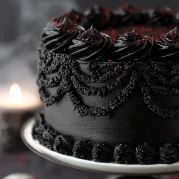 Spooky Black Velvet Cake Recipe
