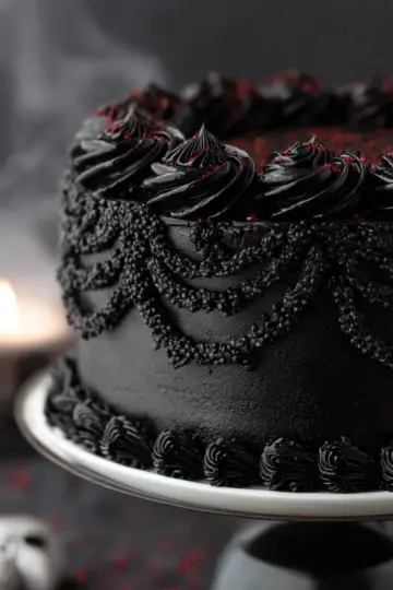 Spooky Black Velvet Cake Recipe